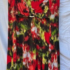 Vibrant Multicolor Maxi Dress